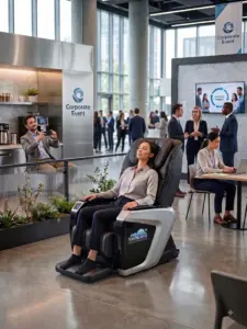 Cadeira de massagem em eventos é custo ou investimento?