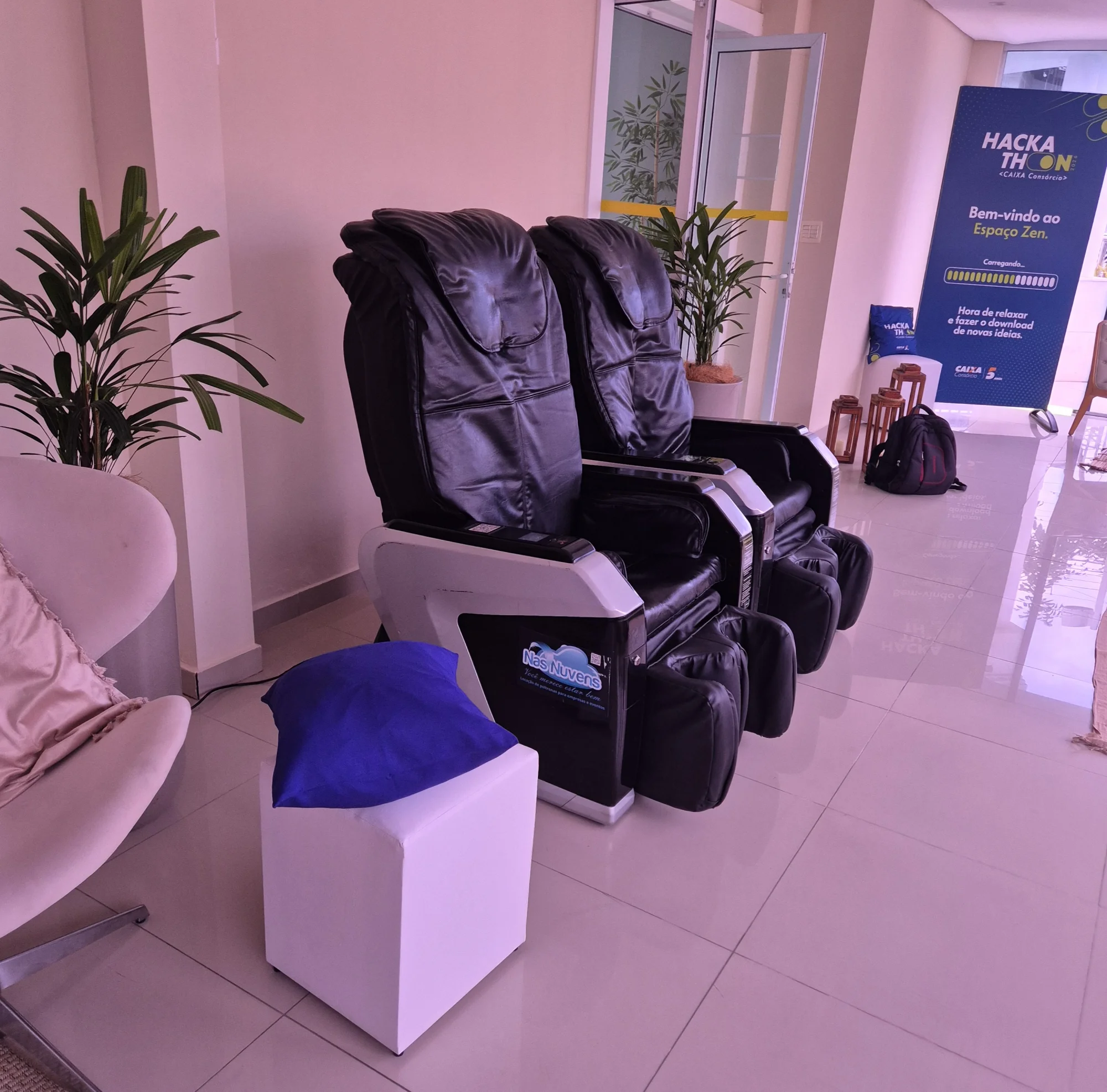 Poltrona de massagem para empresas