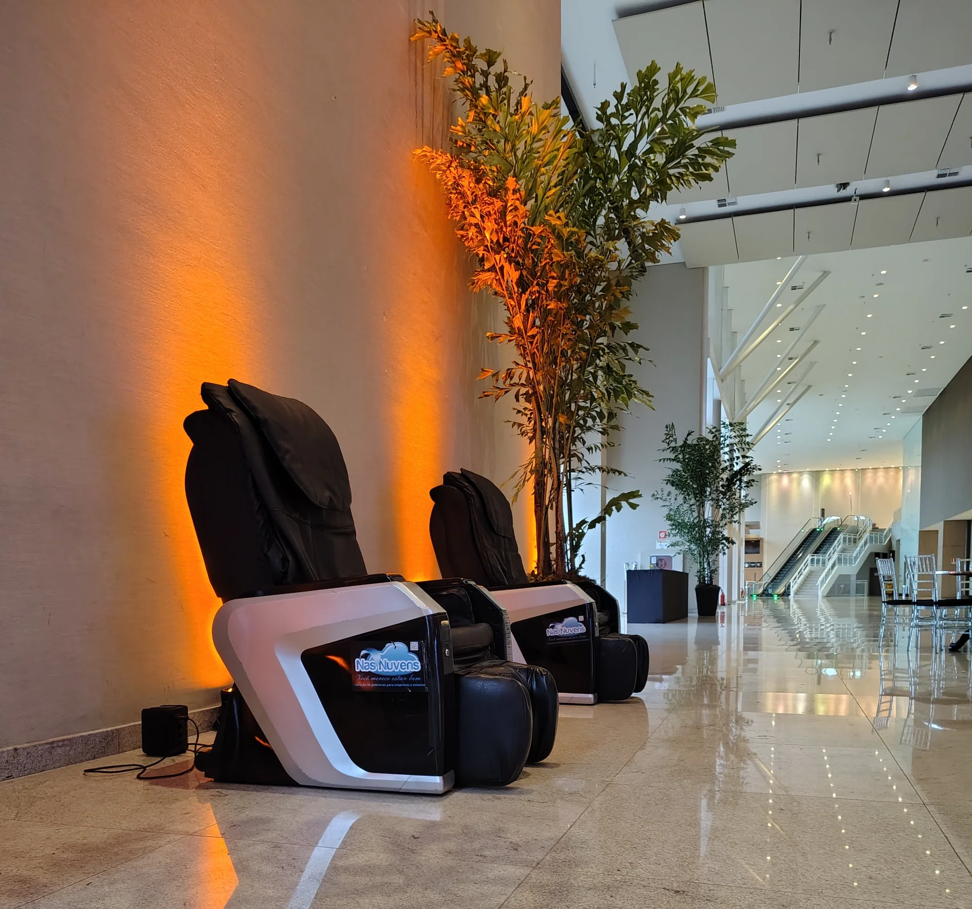 poltrona de massagem para congressos