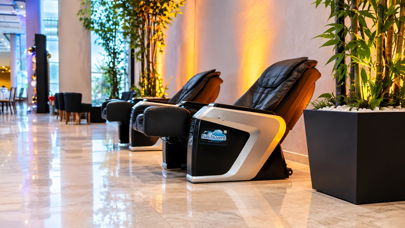 Cadeira de massagem para congressos