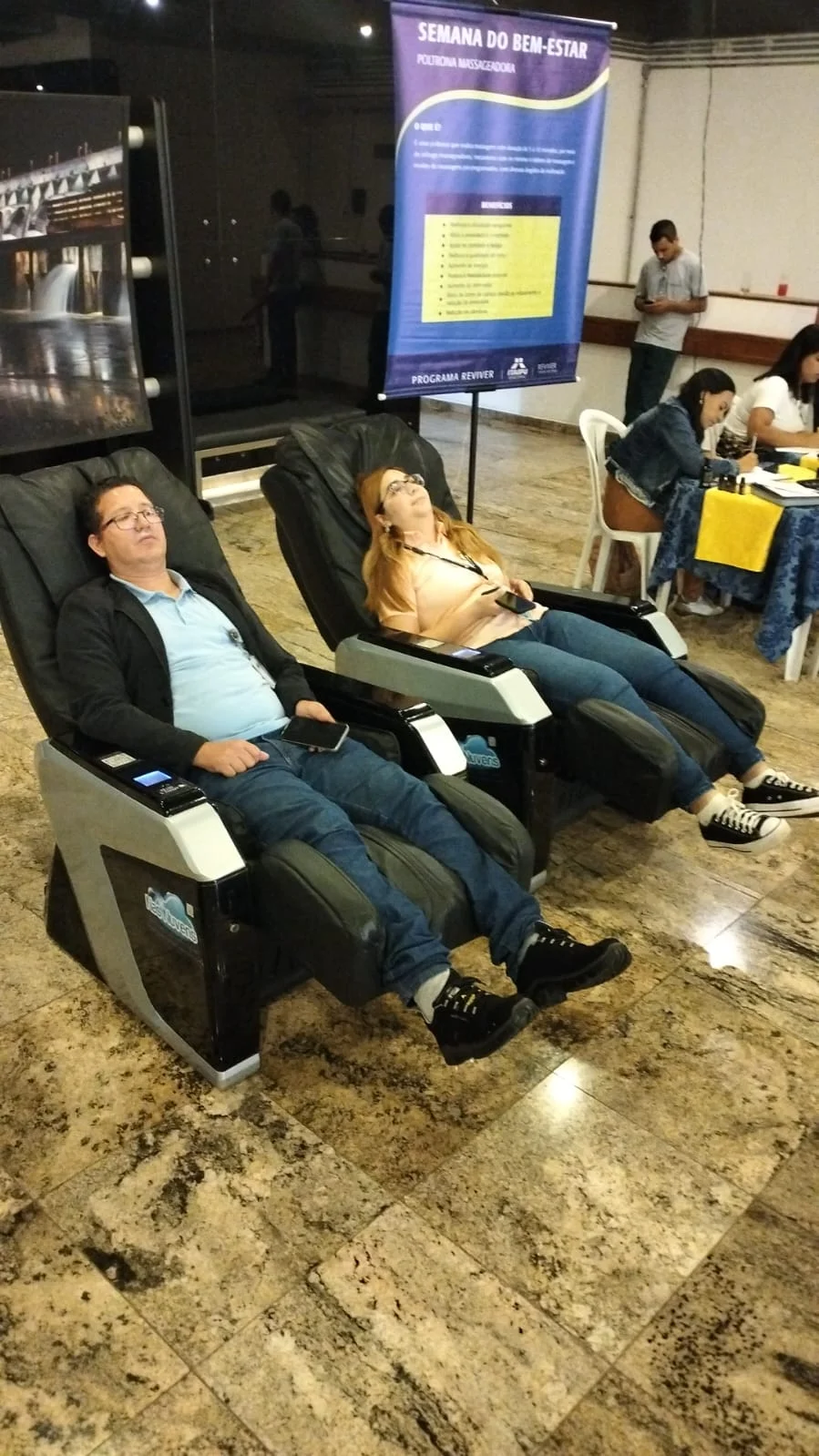 Locação de poltrona massageadora para eventos